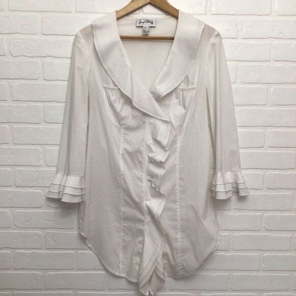JOSEPH Ribkoff white blouse size 12 - Picture 15 of 15